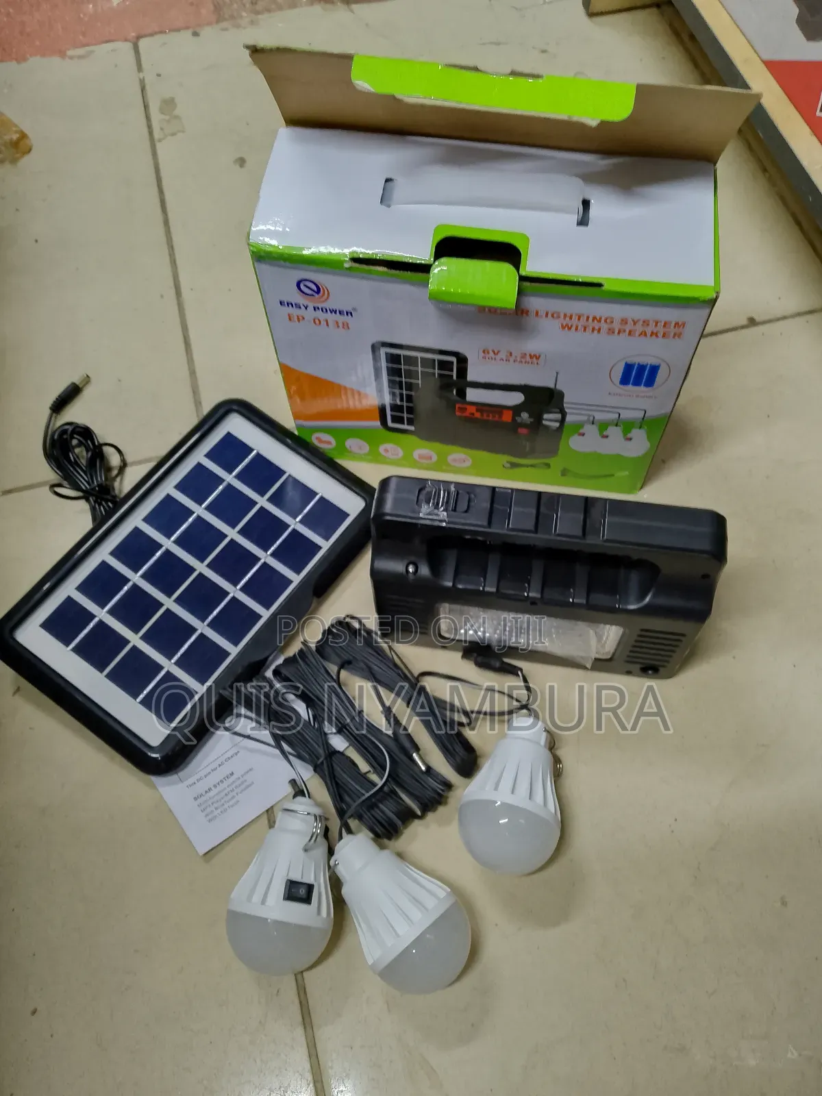 Solar Lightning Bulb, Emergency Light.