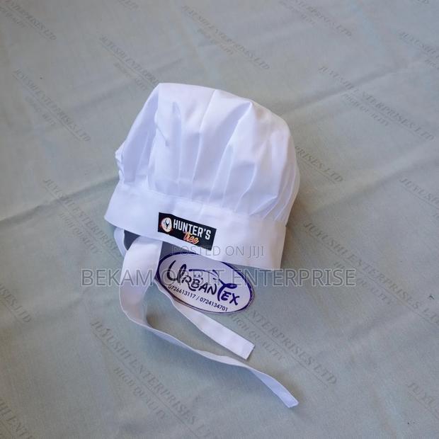 Customized White Chef Hat - main view