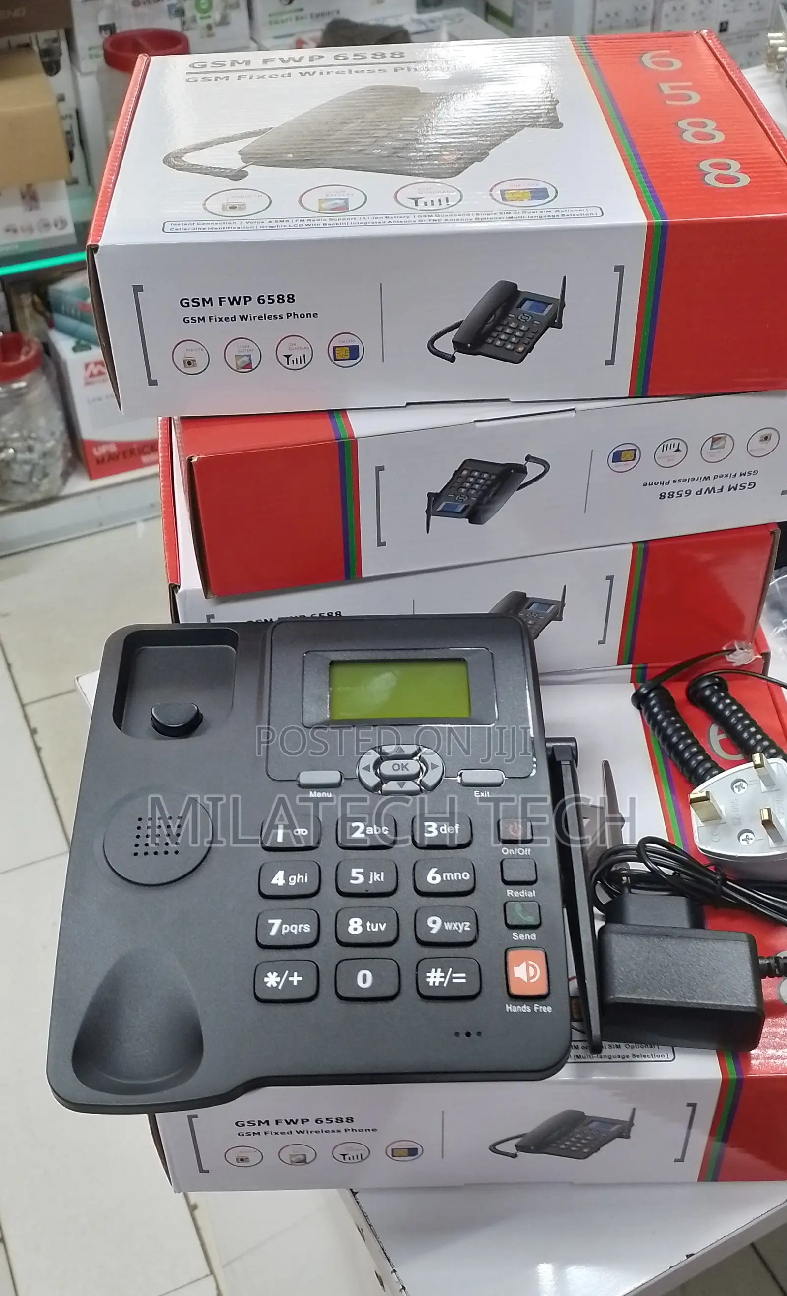 Quality GSM Fixed Wireless Phone 6588 With Simcard Slot