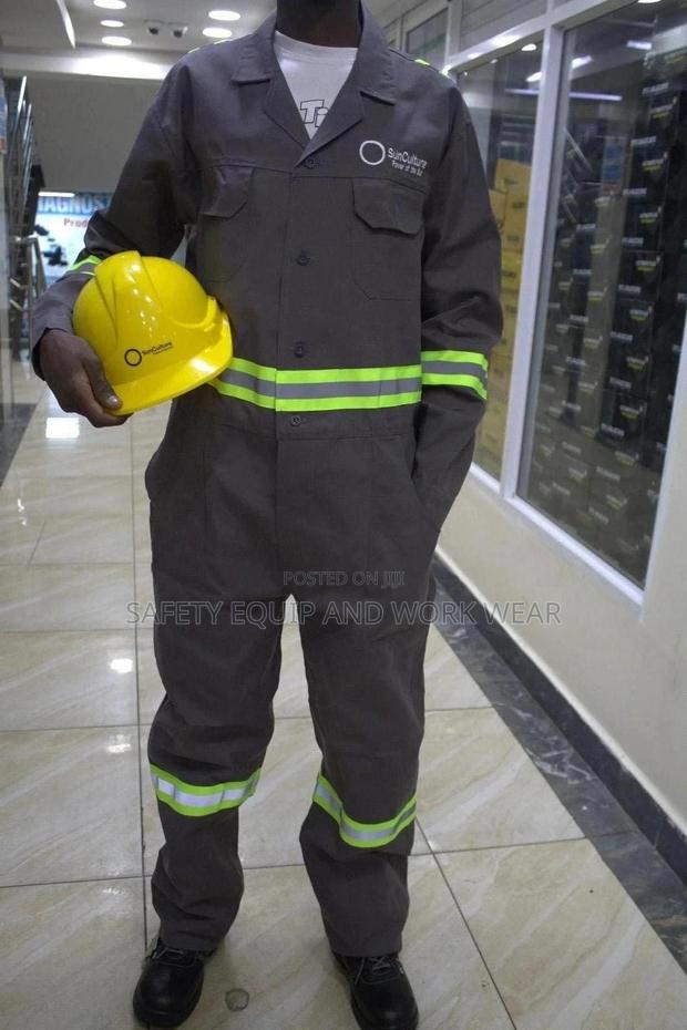 Reflective Safety Overall And Helmet (Branded)