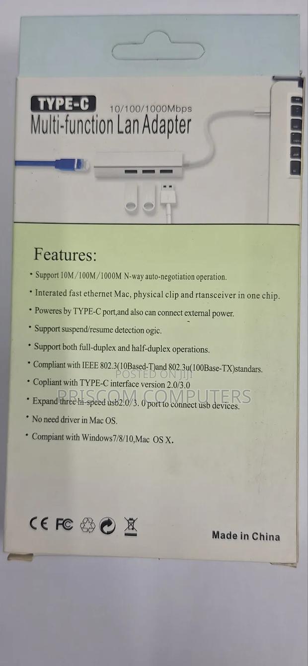 Type C to Ethernet Multi-Function Lan Adapter - thumbnail 3