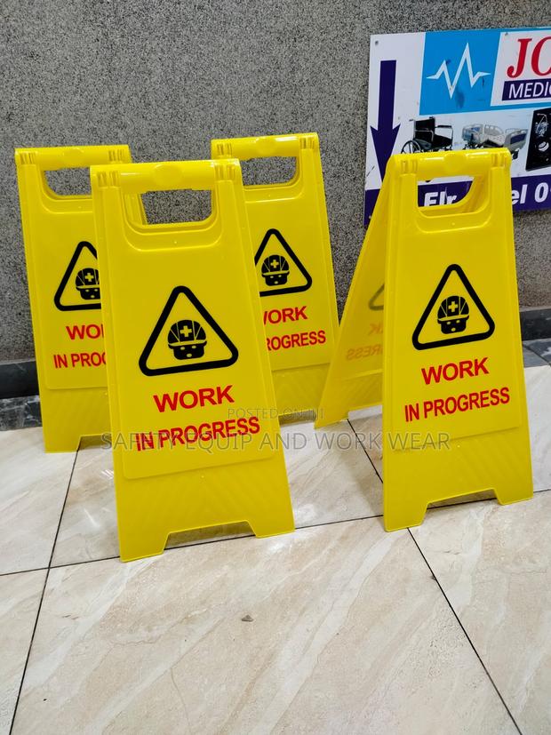 Work In Progress (Folding Safety Sign Caution) - main view