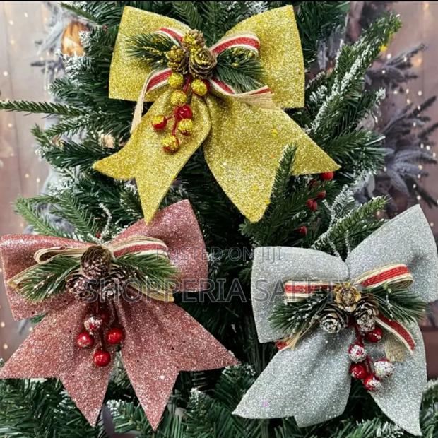 2 Christmas Tree Decor Bows