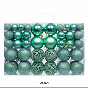 101 PCS Christmas Decorators- Peacork Color