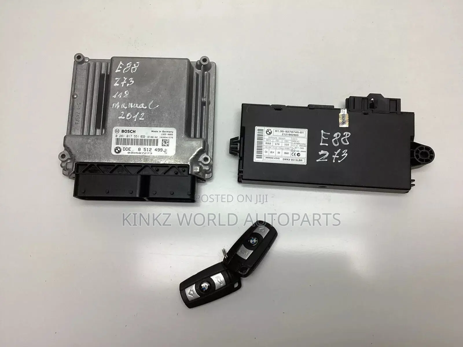 BMW E87 E88 E90 E91 Lci N47 Ecu Kit Dde Cas 3 Key 8512499