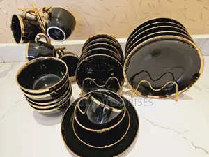 24pcs Dinner Set With Gold