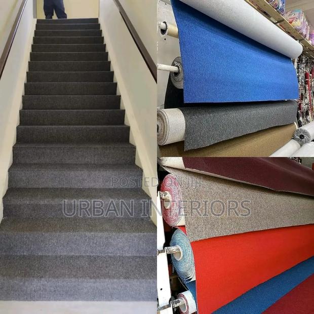 Staircase Grey Wall to Wall Carpets