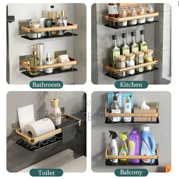 *Luxury Wall Mounted Bathroom Shelf 1pc - thumbnail 2