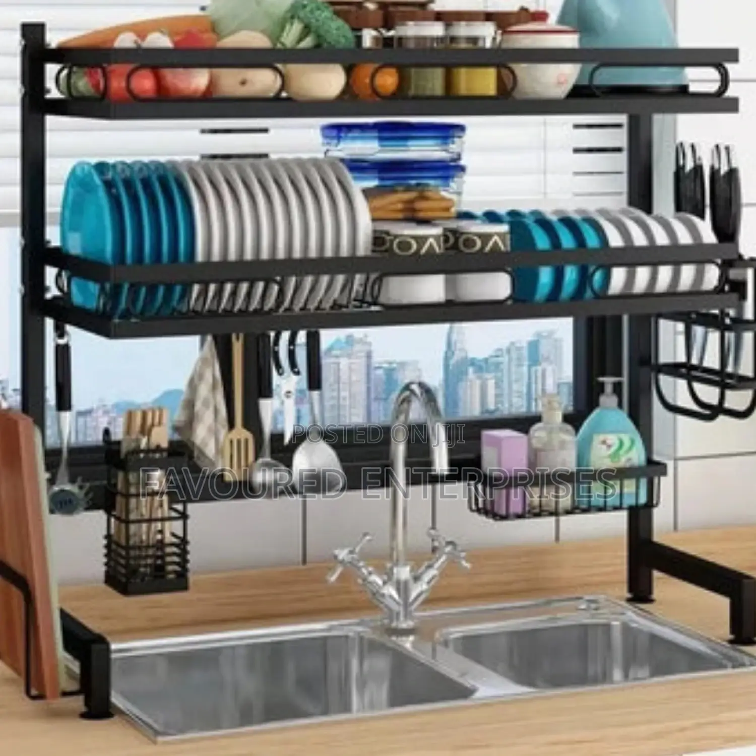 Over the Sink Double Rack