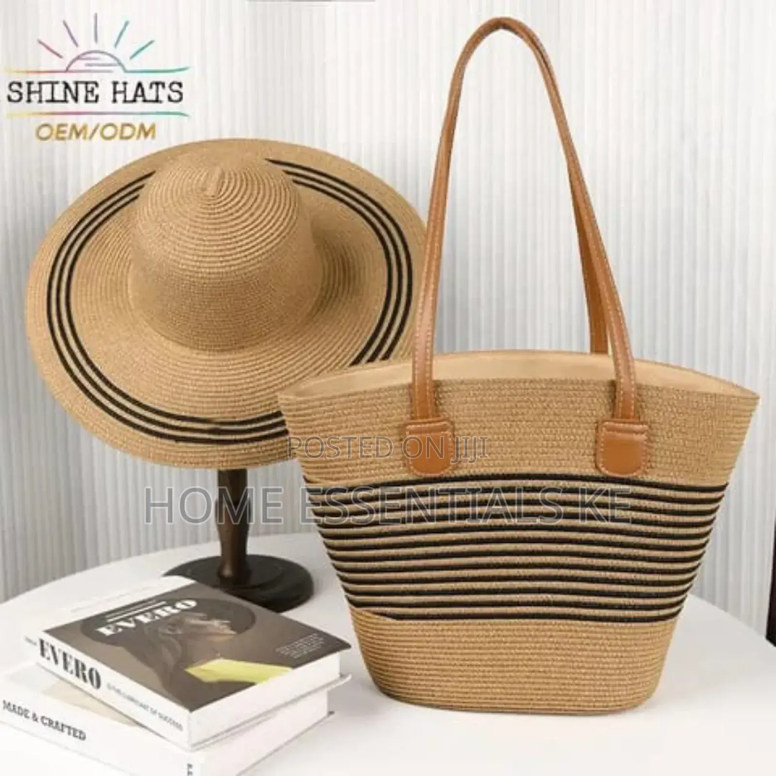 *Quality Non-Wooven Combo Summer Bag Hat*