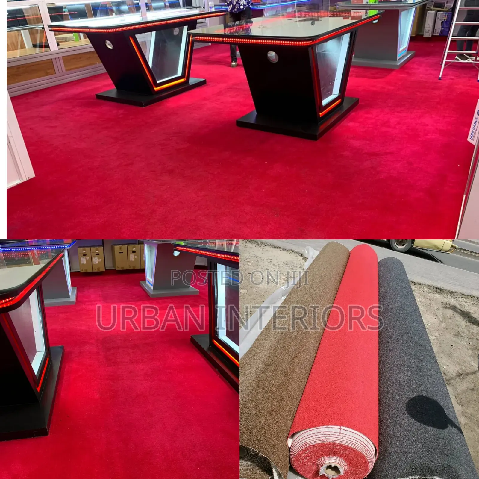 Red Office Carpets for Boardroom