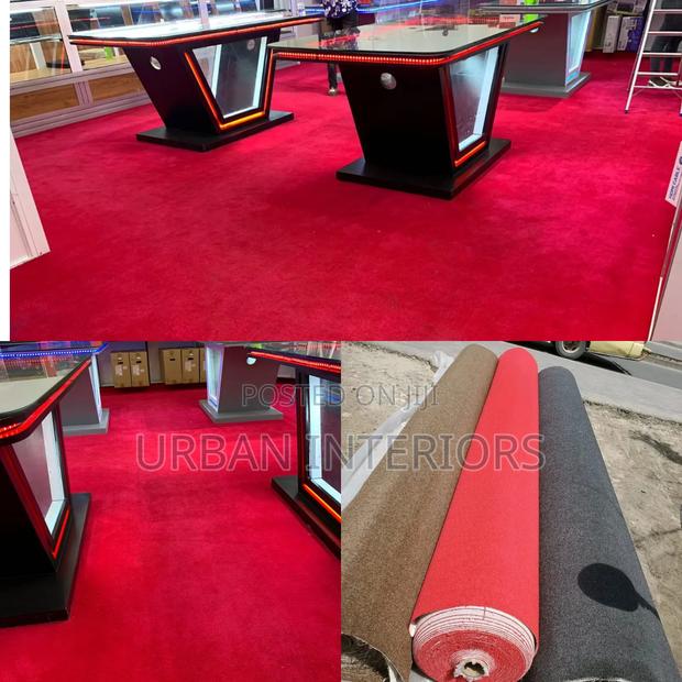 Red Office Carpets for Boardroom - main view