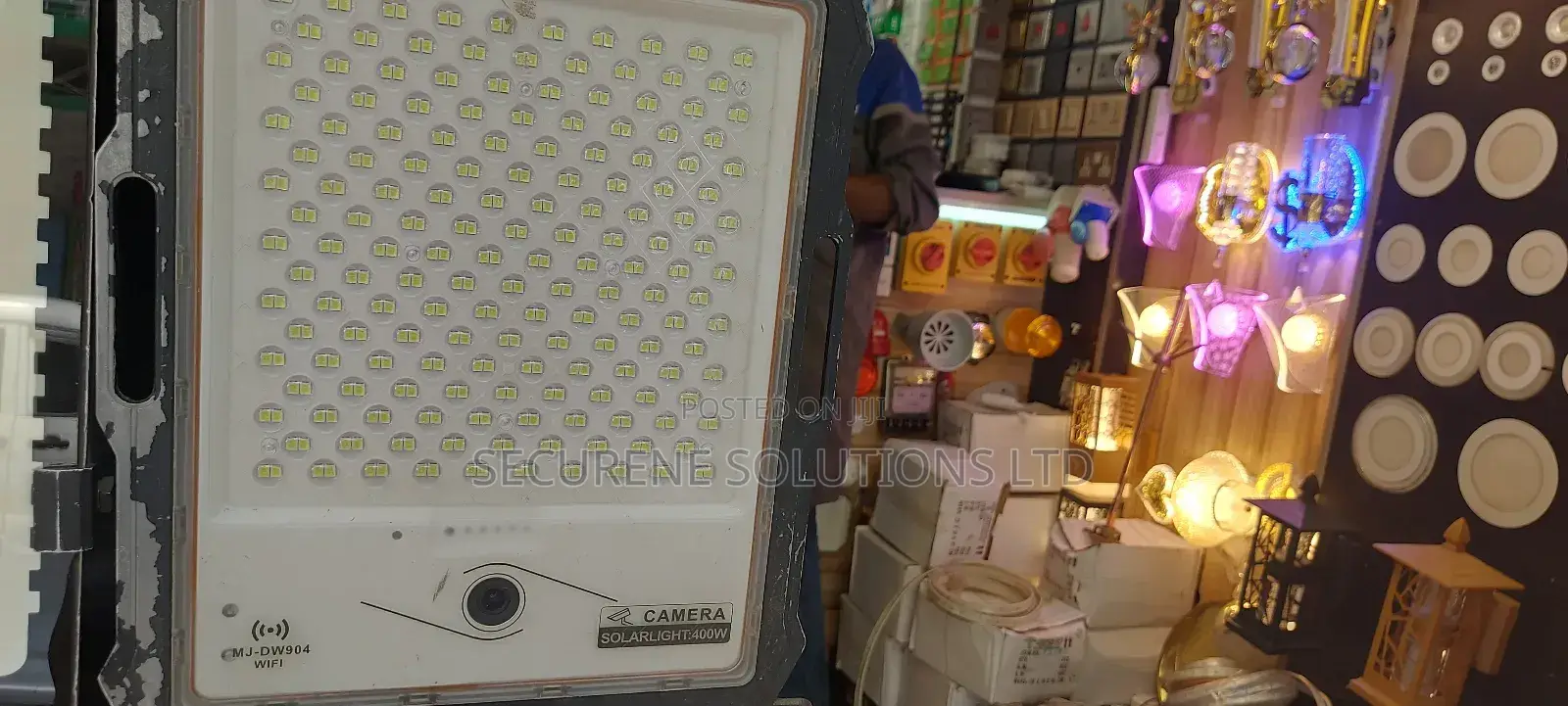 MJ-DW904 Remote Control Solar Flood Lights,With Camera