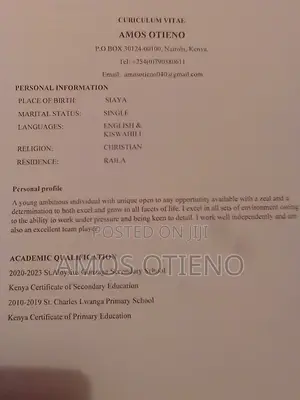Housekeeping Cleaning CV