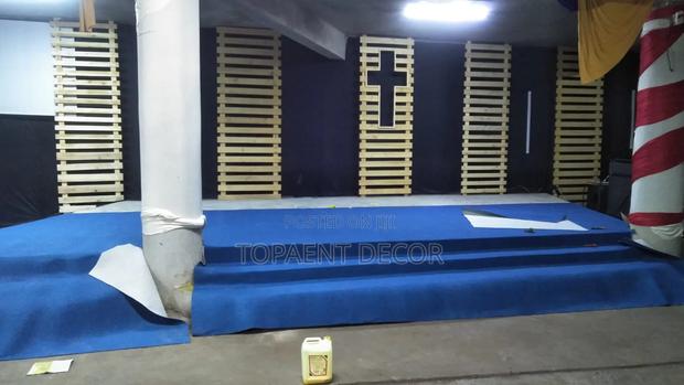 Blue 4mm Delta Wall to Wall Floor Church Carpets