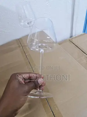 Custom Hand Blown Crystal Stemmed Wine Glass