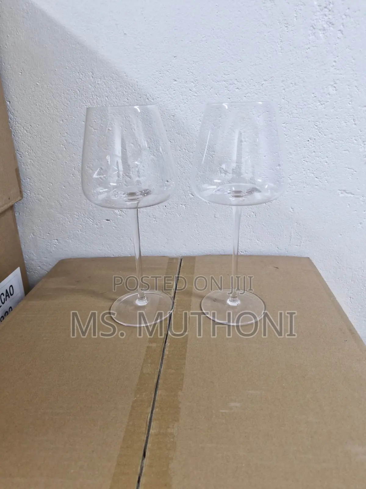 Custom Hand Blown Crystal Stemmed Wine Glass