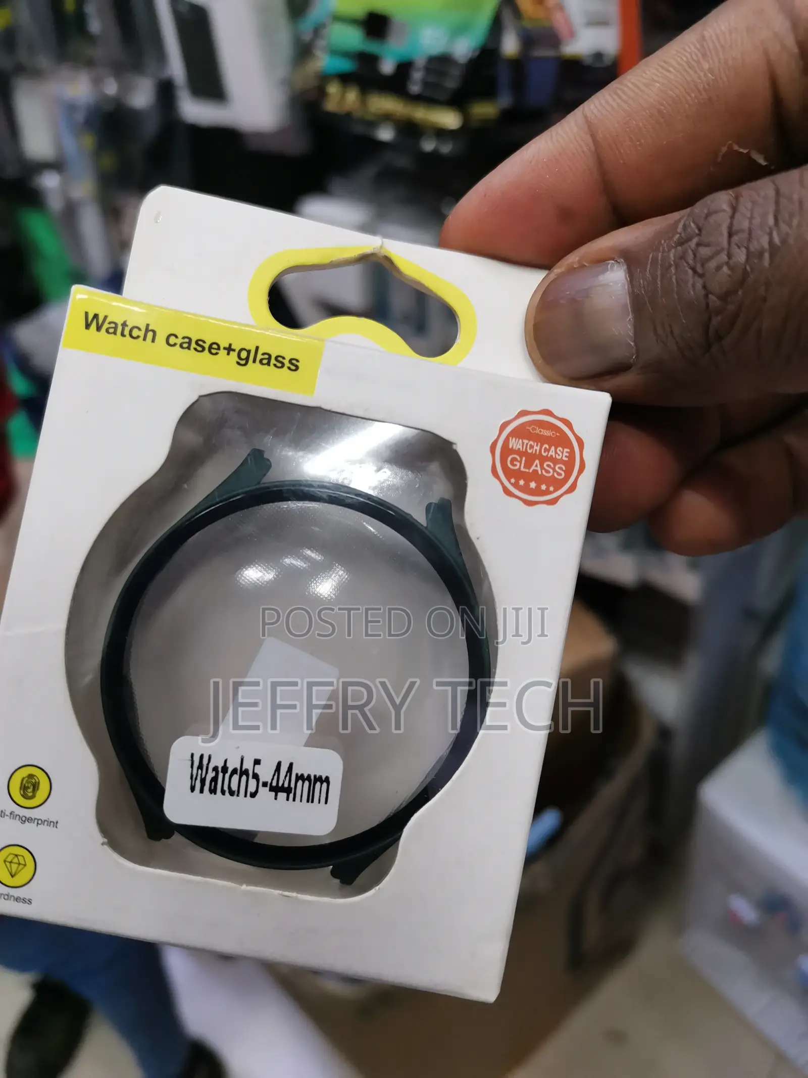 Cover With Tempered Glass Compatible for Galaxy Watch 5 44m
