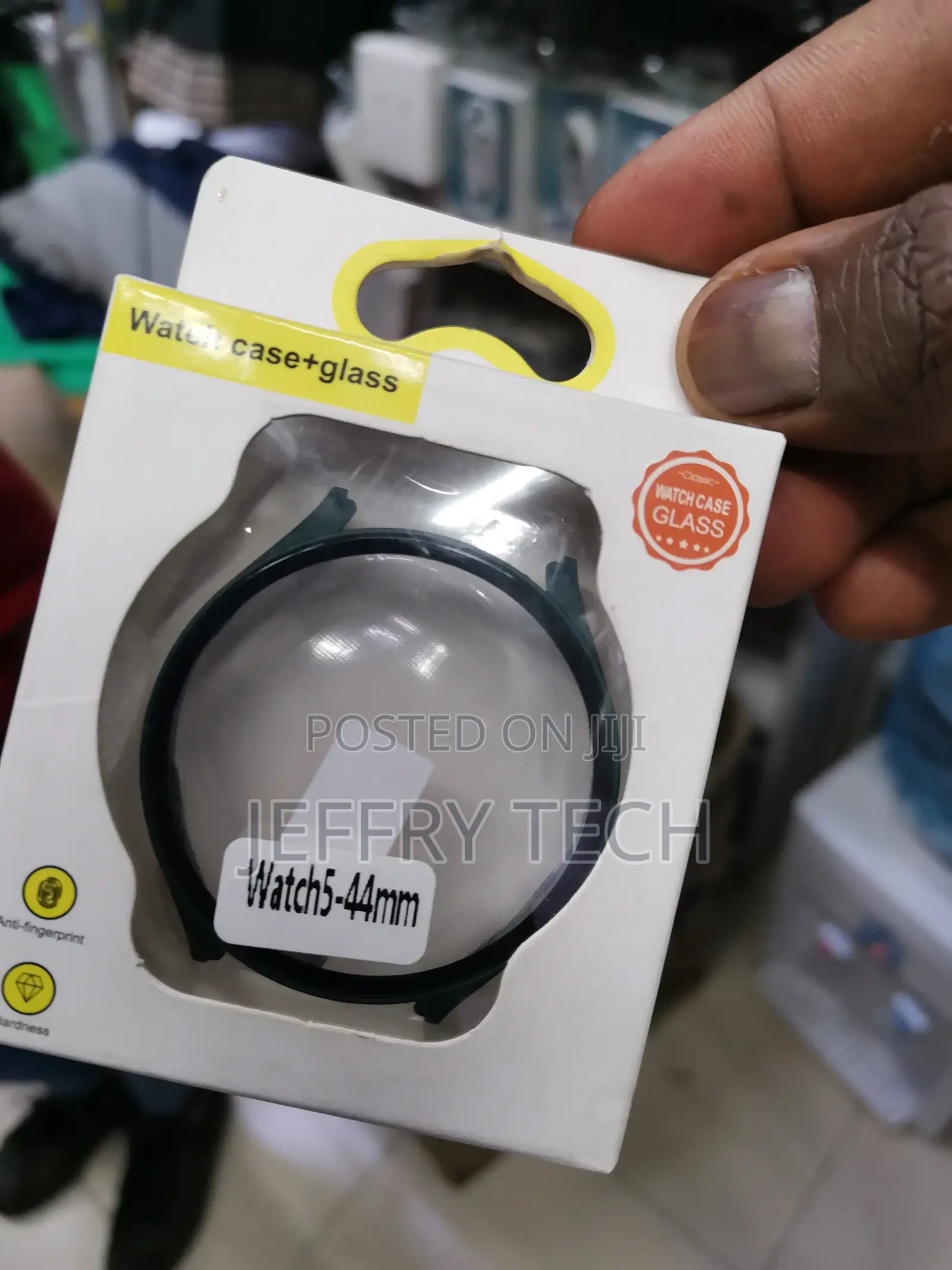 Cover With Tempered Glass Compatible for Galaxy Watch 5 44m