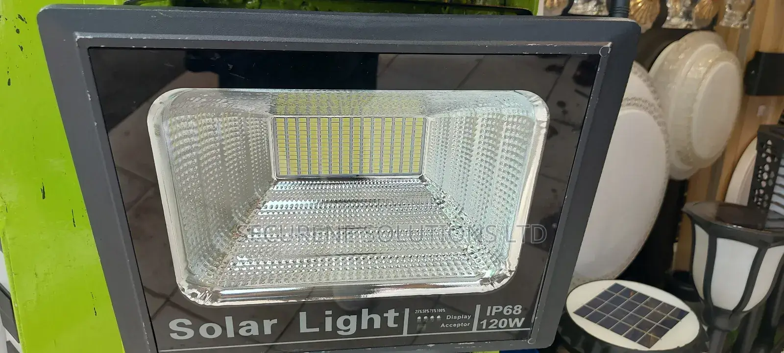 Ip68/120w) With Solar Panel and Remote