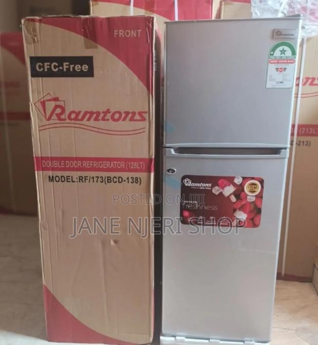 128litre Ramtons Double Door Refrigerator