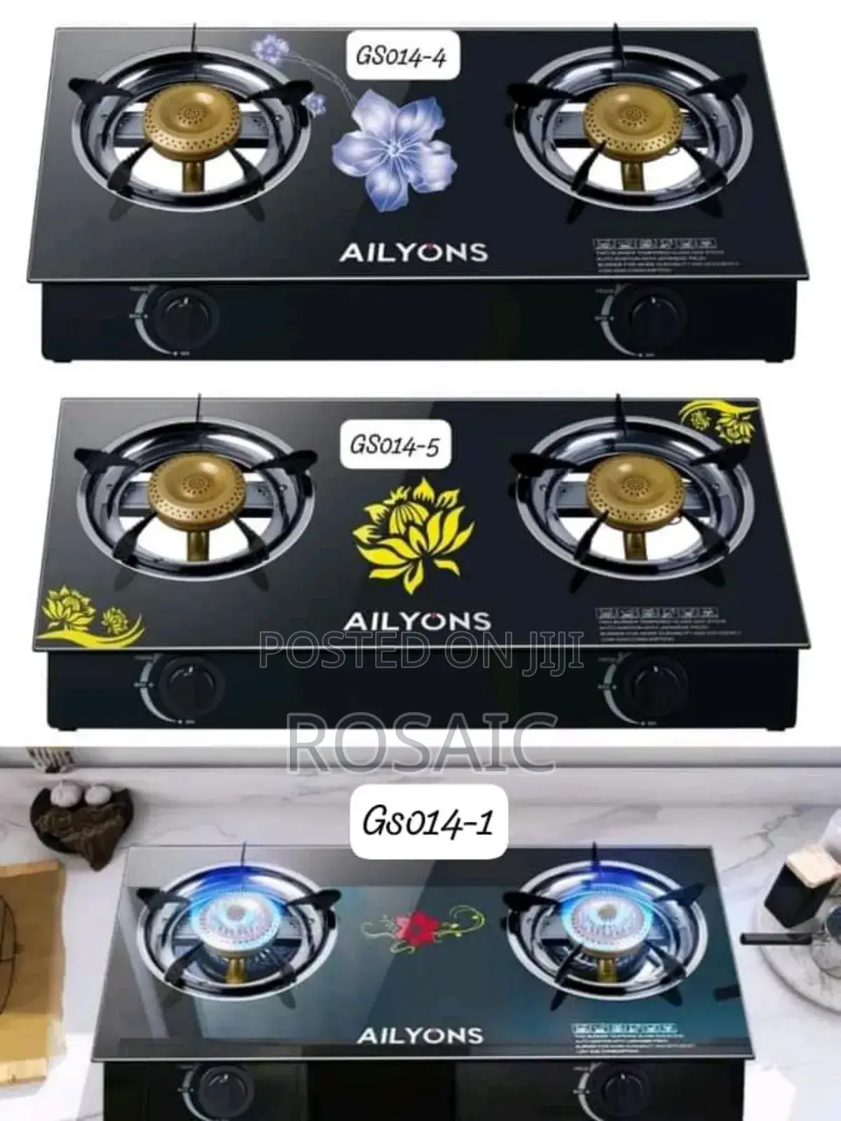 Ailyons 2 Burner Gas Cooker Table Top