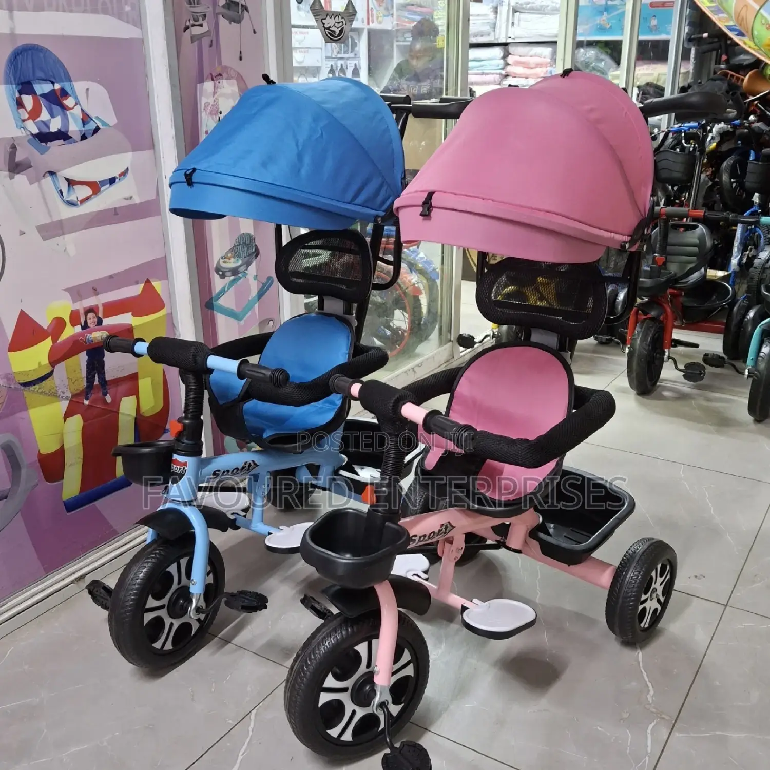 Kids Tricycle With Canop6