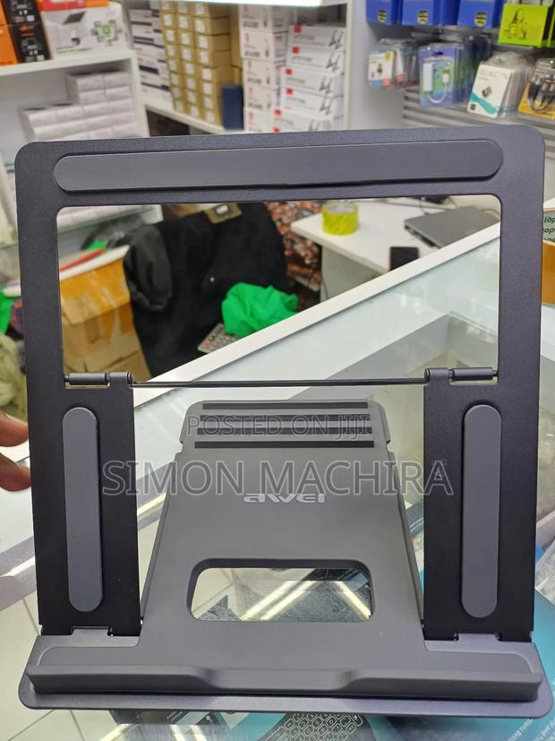 Metallic Rubber Base Laptop Holder