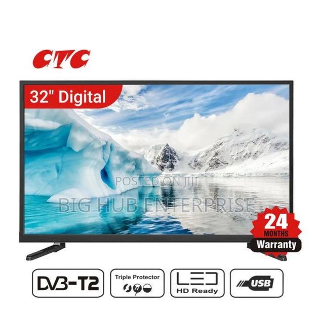 CTC 32" Inch AC/DC Frameless Digital TV LED HD Tv