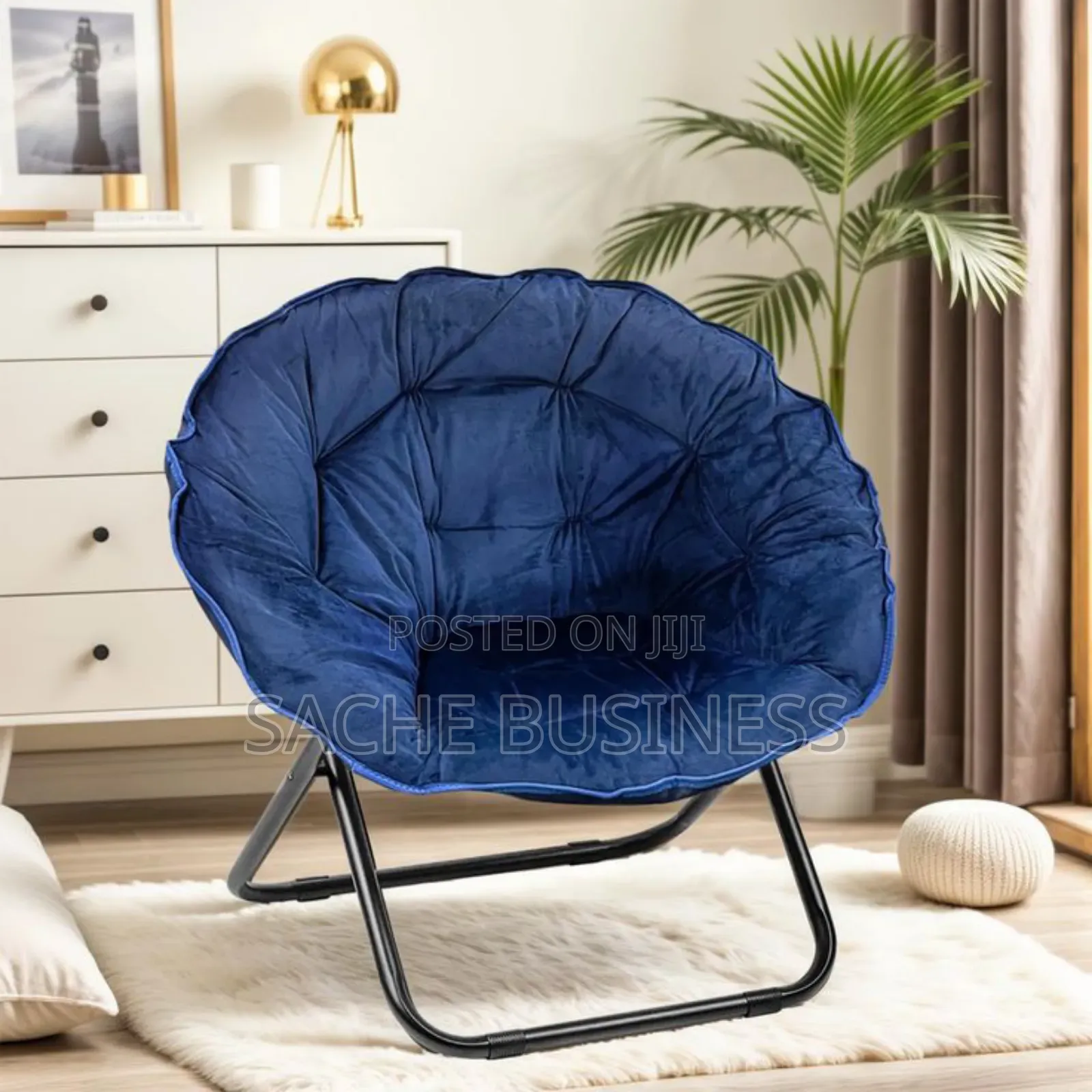 Foldable Moon Chair ( Blue)