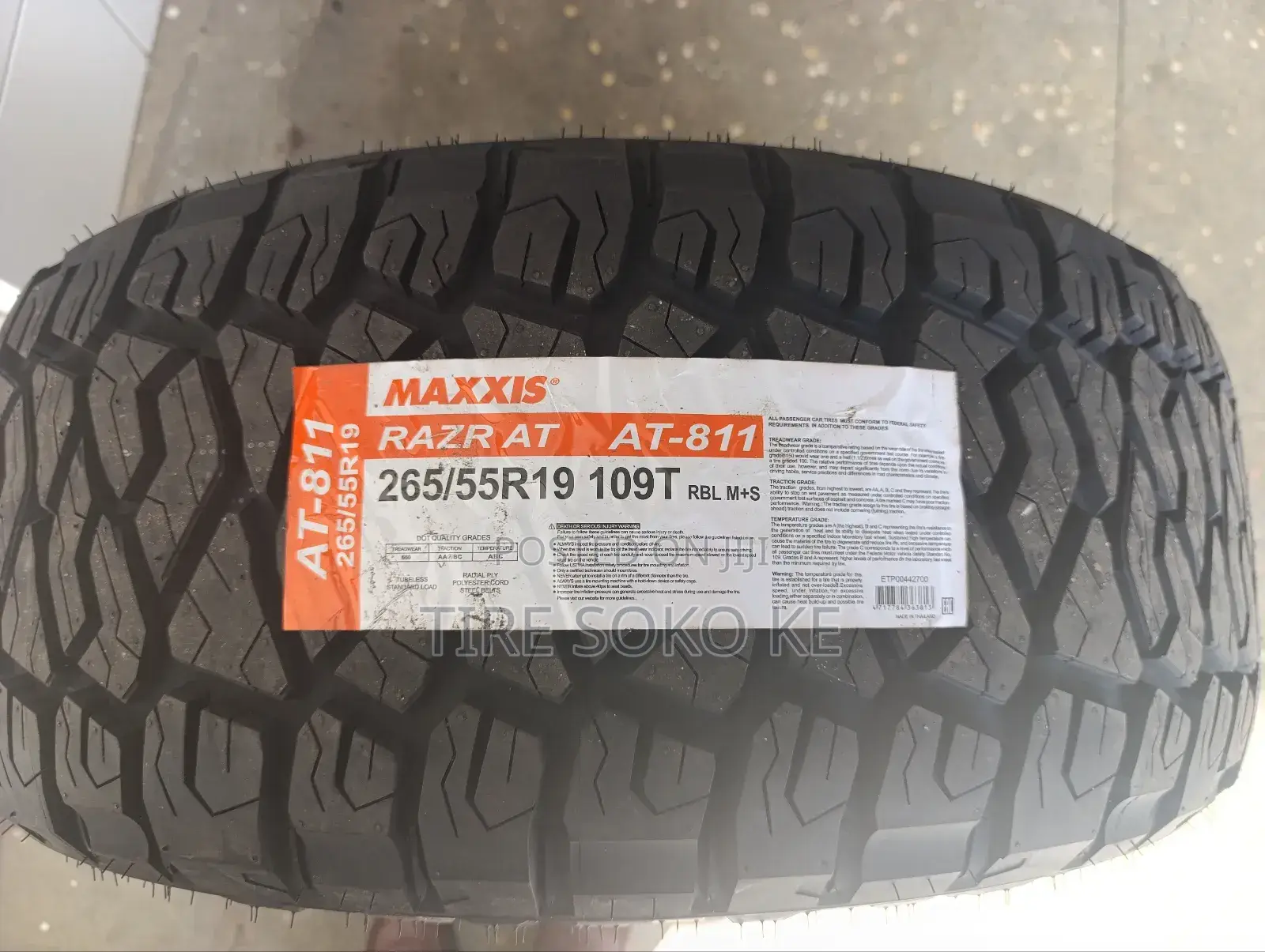 265/55r19 Maxxis Razr A.T811