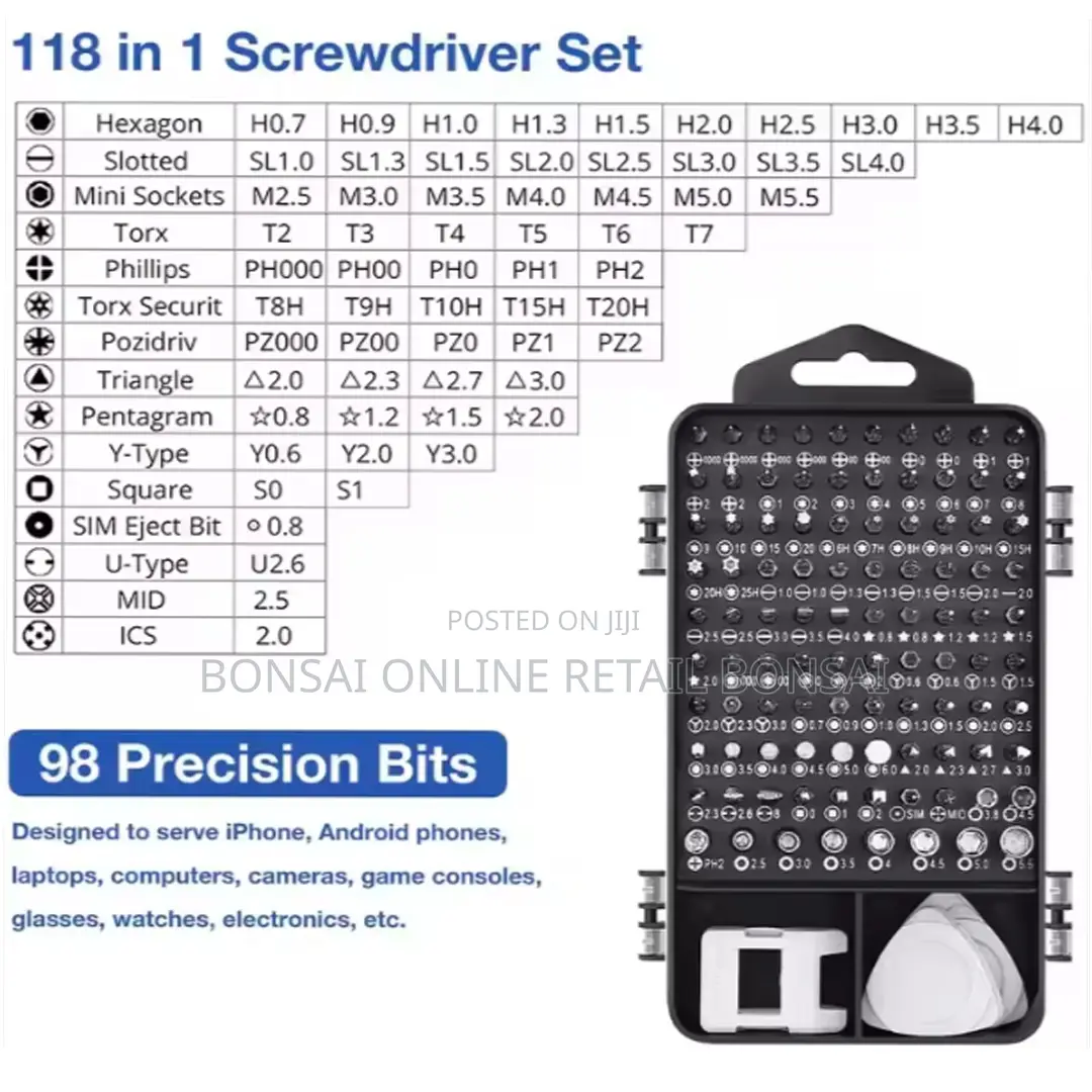 Mini Precision Screwdriver Set 117 118 Pieces