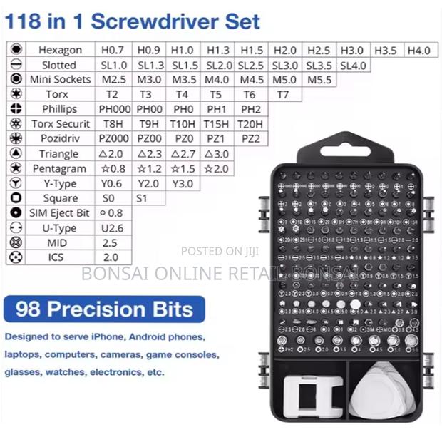 Mini Precision Screwdriver Set 117 118 Pieces - thumbnail 3