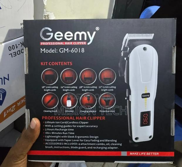 Geemy Professional Rechargeable Hair Clipper GM-6018