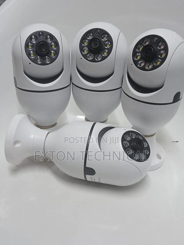 Super Bulb Shape PTZ V380 Pro Security Camera With LED Light
