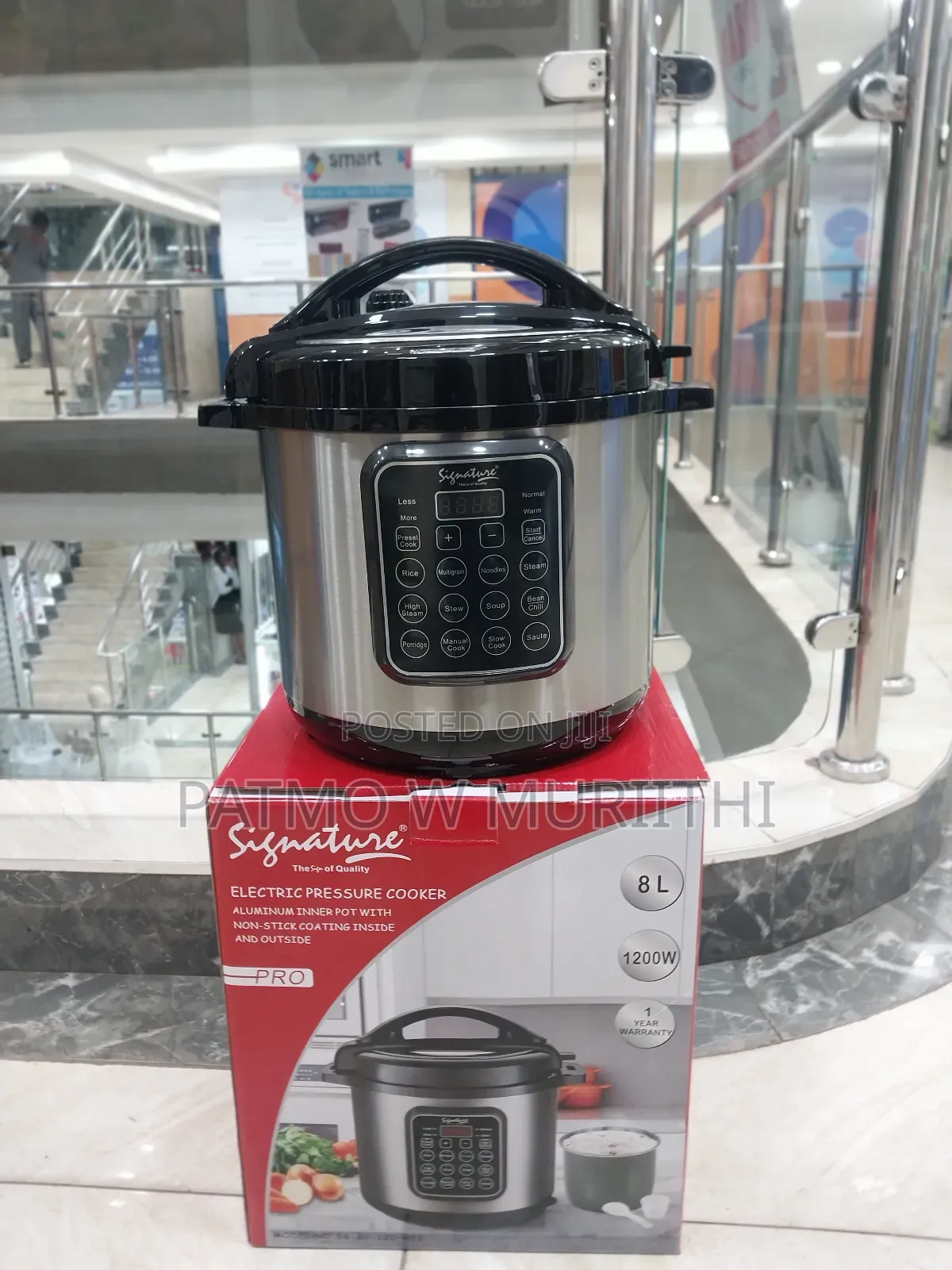 Pressure Cooker 8L, Signature 8L Electric Pressure Cooker
