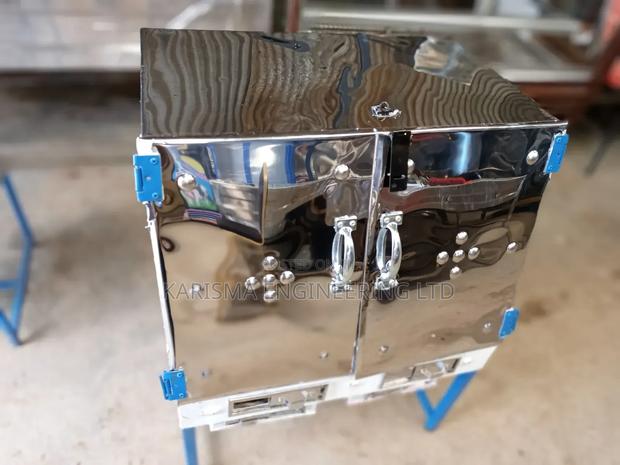 Stainless Steel 2 Deck Juakali Oven-Charcoal