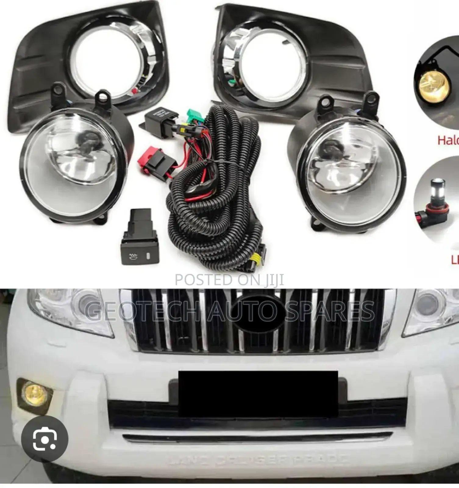 Toyota Prado 150 Foglight Covers