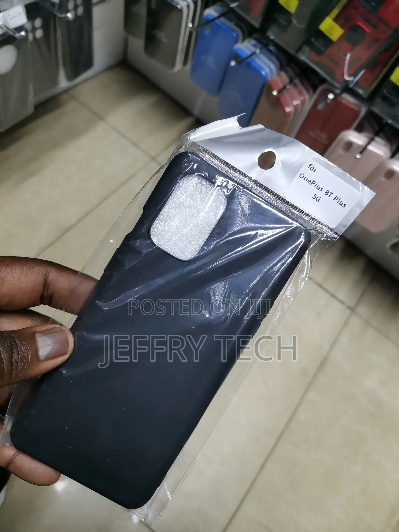 Soft Silicone Shockproof Cover for Oneplus 8t-Black