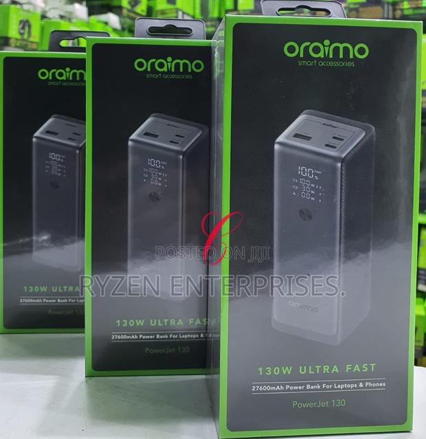 Oraimo Powerjet 27,600mah 130W Ultra Fast Power Bank