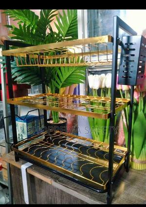 3 Tier Dishrack- Gold Black - thumbnail 2