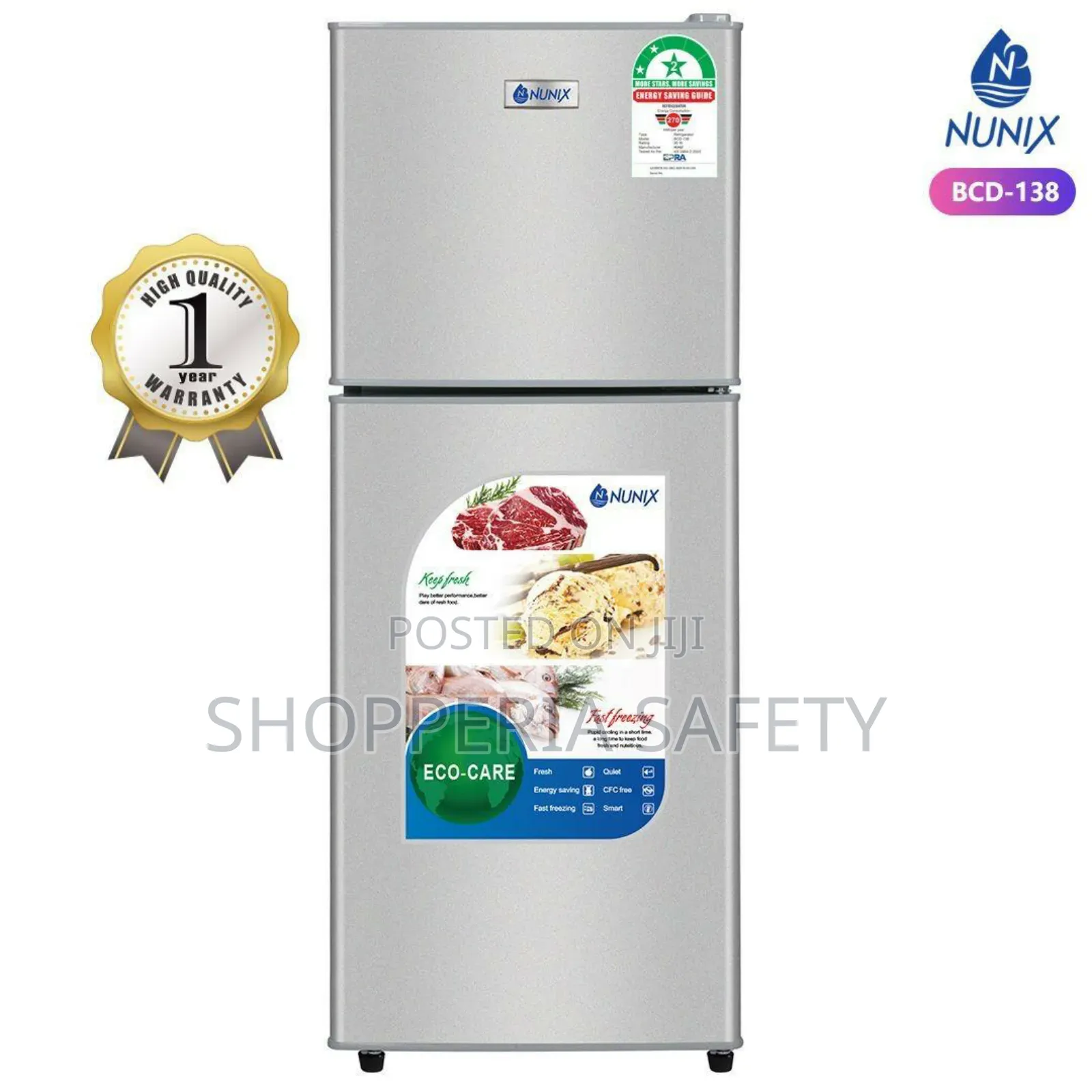 210 Litres Double Door Fridge