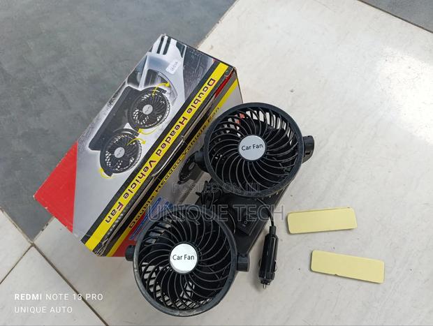 Advanced 12V Car Fan for Optimal Airflow While Driving - main view