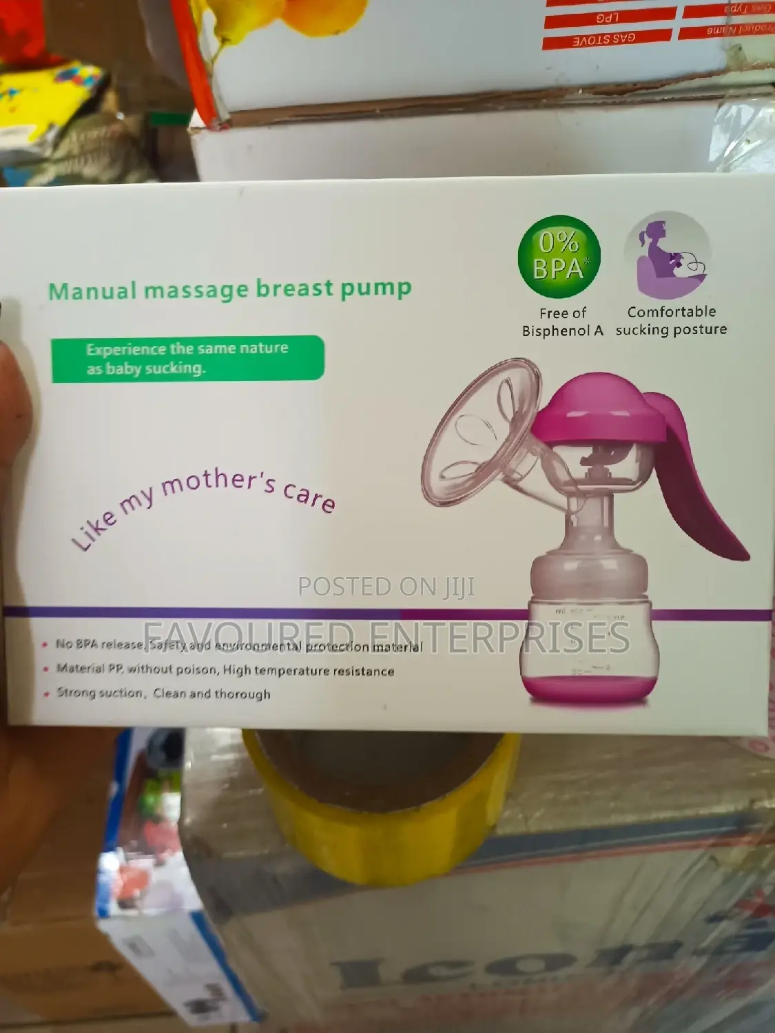 Healthy Manual Breast Pump + Free Baby Bottle Cap