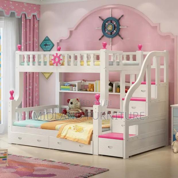 Bunkbed With Slide / Double Deckers With Pullout Drawers - main view