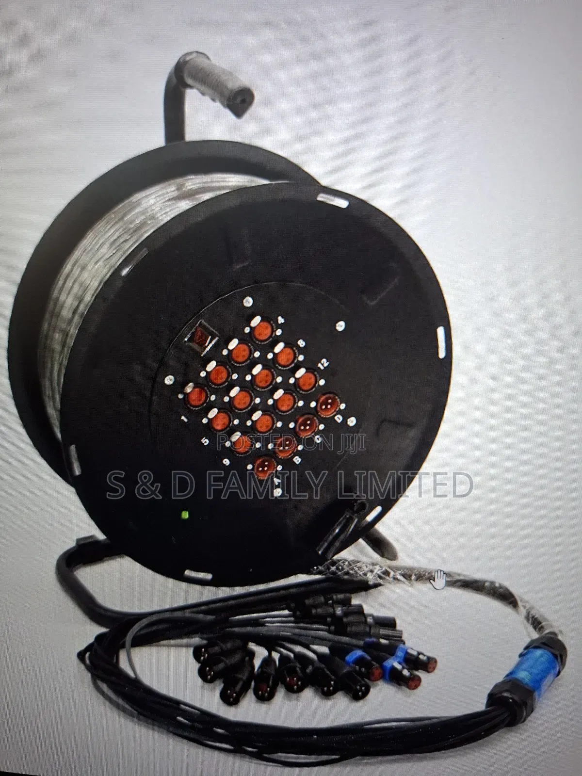 12 Channel 4 Returns 30 Meter XLR SNAKE CABLE on a Reel