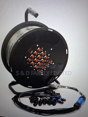 12 Channel 4 Returns 30 Meter XLR SNAKE CABLE on a Reel
