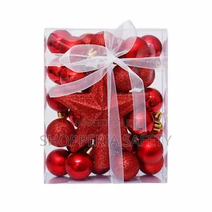 30pcs Christmas Balls Set With Star Toppers