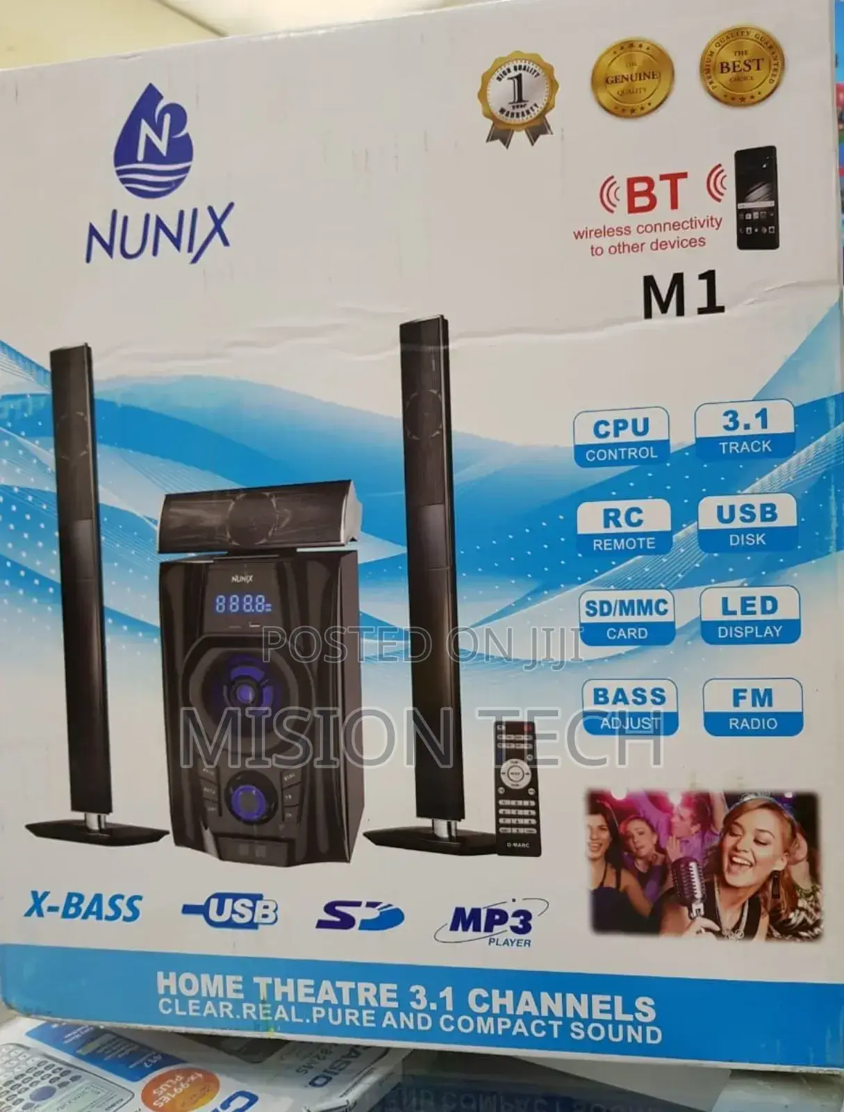 Nunix M1 3.1 Mini Home Theatre System °°