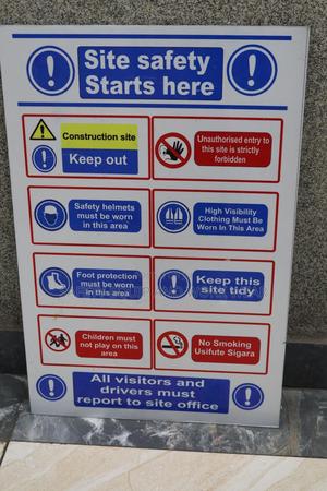 Site Safety Starts Here Reflective Sign - thumbnail 2